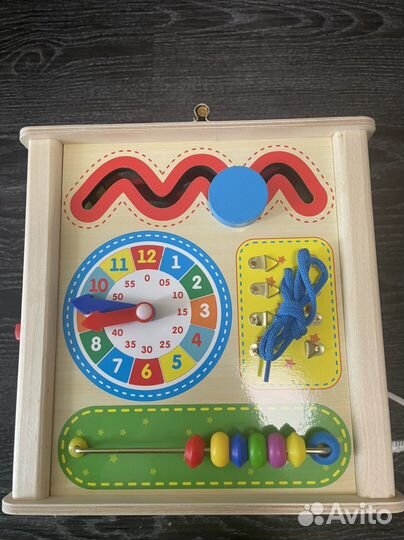 Новый Бизиборд бизикуб развивающий детский