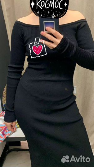 Платье женское черное