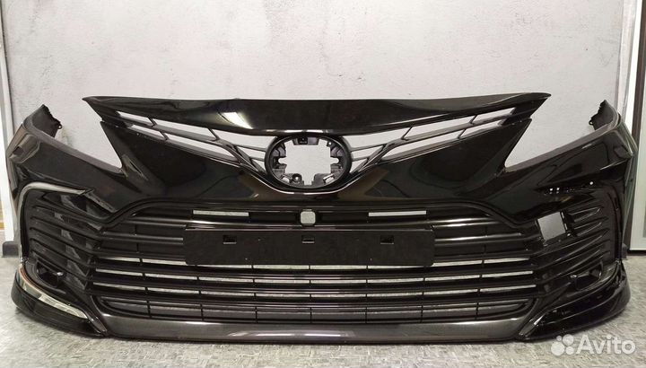 Передний бампер Камри 70 рестаил в сборе Оригинал
