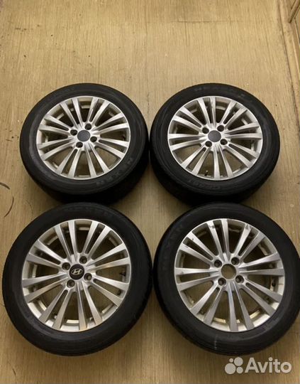 Диски R16 4100 d54.1 на лете 195/55 rio solaris