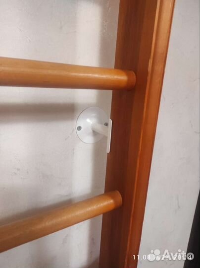 Детская шведская стенка с турником деревянная