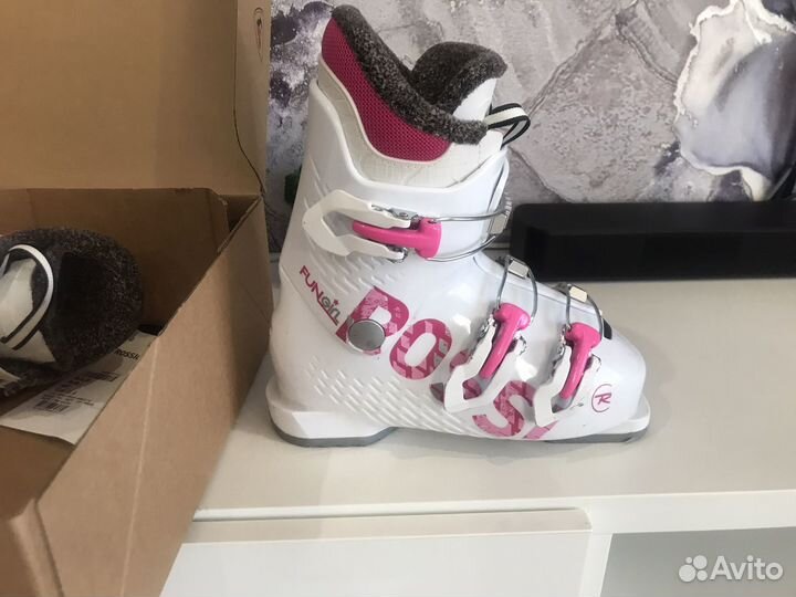 Горнолыжные ботинки детские 21,5 для девочки