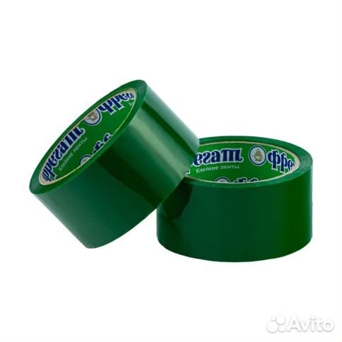Скотч для доставки зелёный