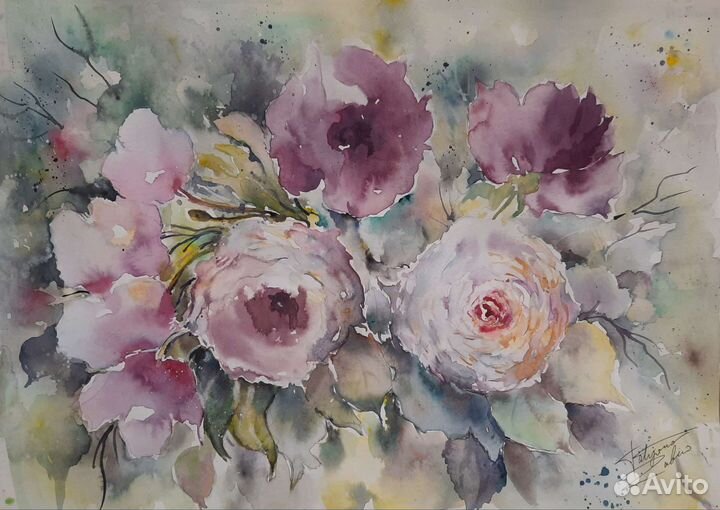 Картина акварелью 30х40, авторская работа