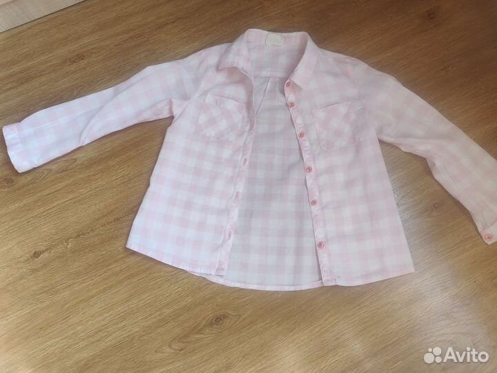 Рубашка zara для девочки 116