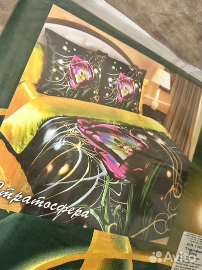 Постельное белье евро сатин