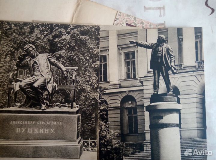 Открытки чистые пк памятники Ленинграда1957г