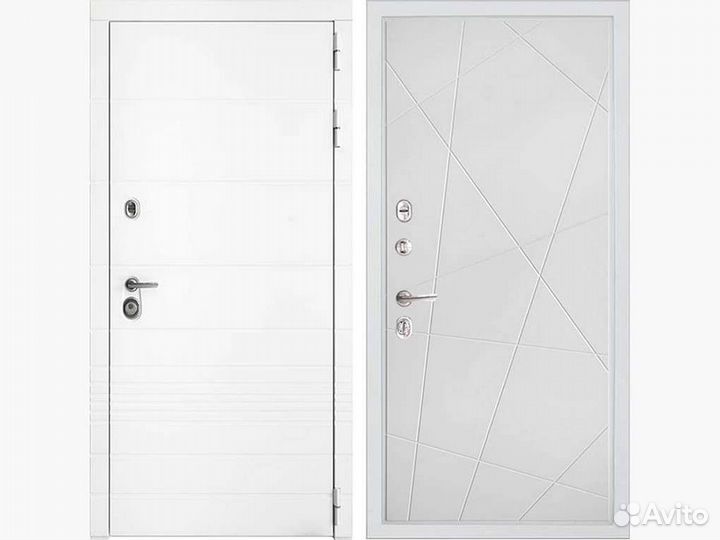 Входная дверь Дверной континент дк-7 Софт белый сн