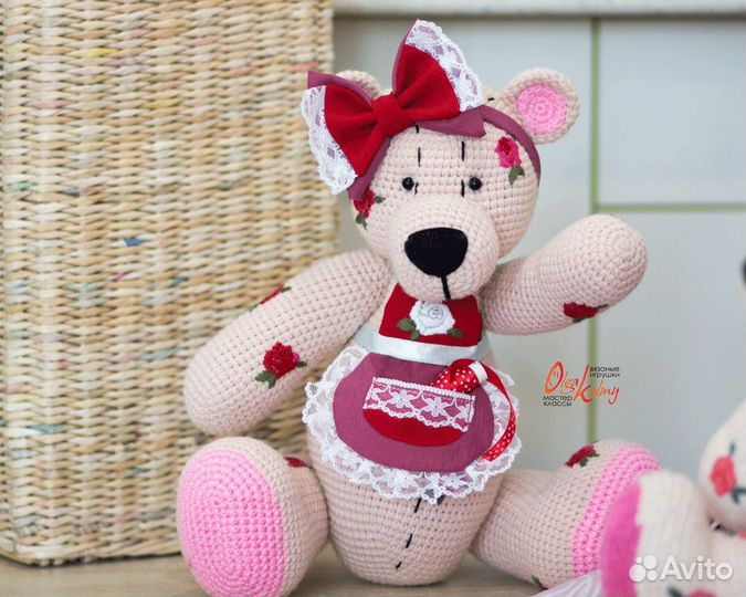 Вязаная игрушка Мишка