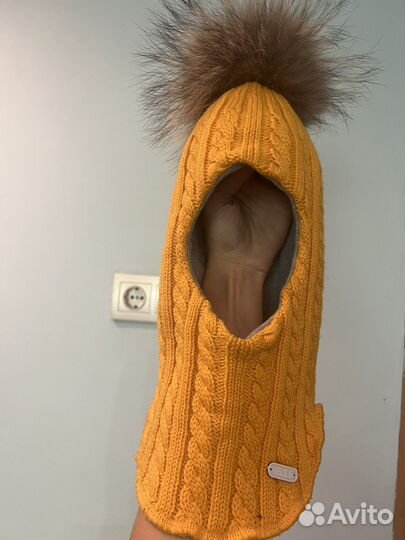 Шапка шлем для девочки