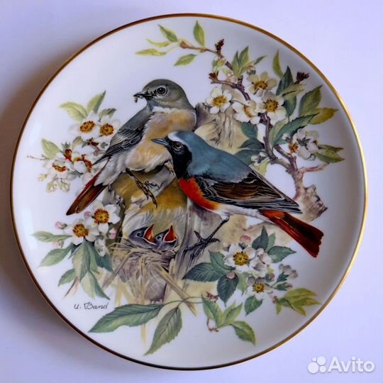 Декоративные тарелки с птицами Германия