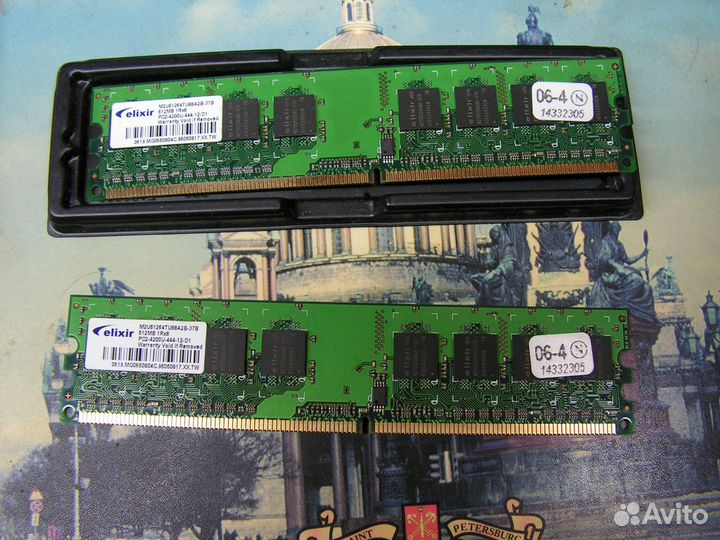 Оперативная память ddr2 512MB 266 для пк