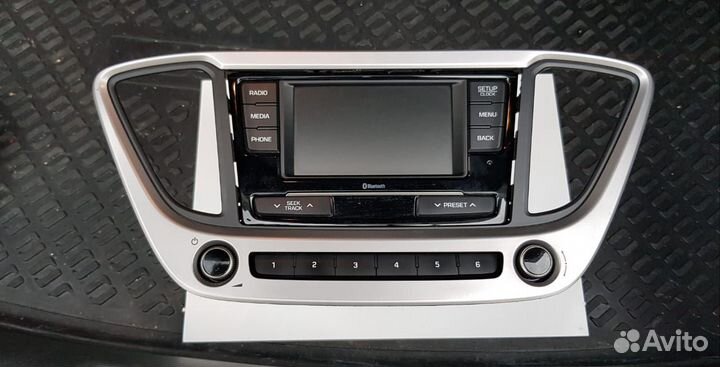 Штатная магнитола Hyunday Solaris 2018