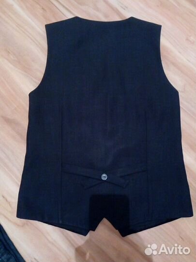 Темно-Серые Жилет, брюки, р.40, на рост 160-170