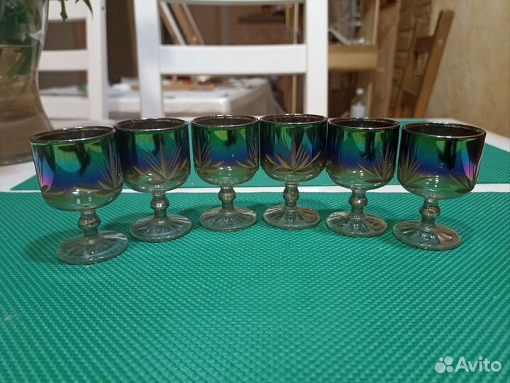 Хрустальные рюмки на ножке СССР