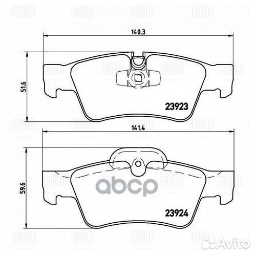 Колодки торм. для а/м Mercedes ML (W164) (05)