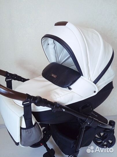 Коляска 3 в 1 эко кожа