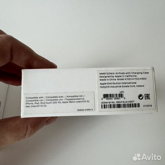 Apple AirPods 1 наушники с футляром оригинал