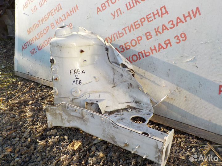 Лонжерон передний левый Шкода Фабия 2 Fabia 2