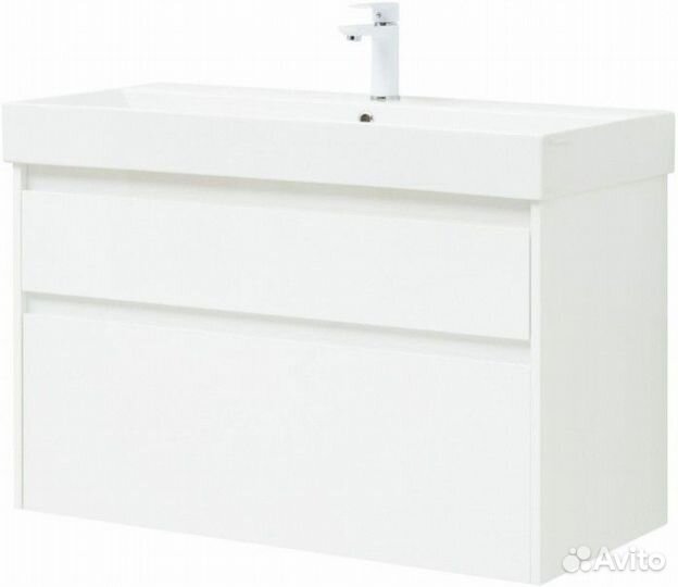 Мебель для ванной Aquanet Nova Lite 100 2 белый глянец