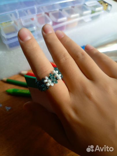 Кольцо из бисера Крымск