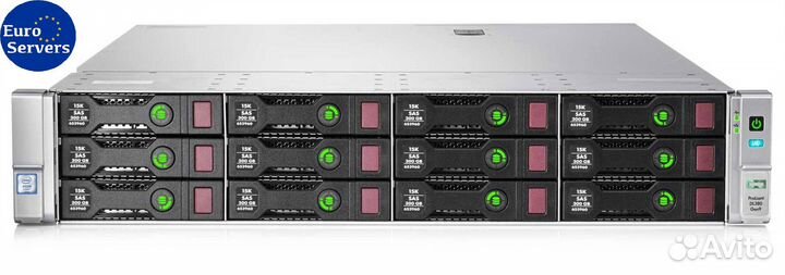 HP DL380 Gen9 12LFF (2xXeon E5-2620v4, 32Gb)