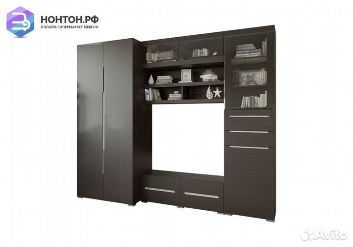 Гостиная Эколь №1 шоколад / венге