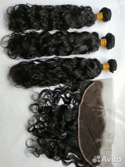 Волосы для наращивания 60 см черные