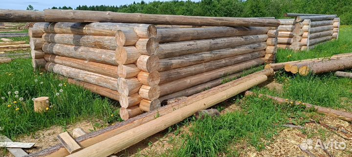 Сруб дома и бани