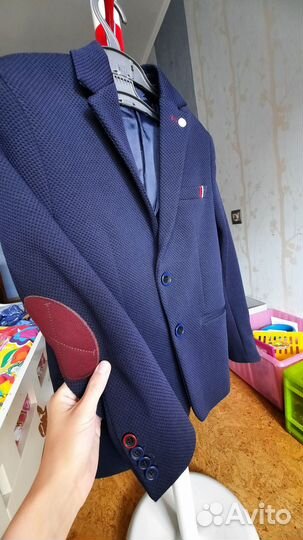 Пиджак 128 для мальчика синий