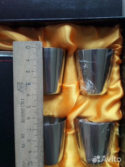 Набор сувенирный фляга и 4 стопки JD Classical