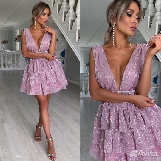 Платье с пайетками Malina Bonita