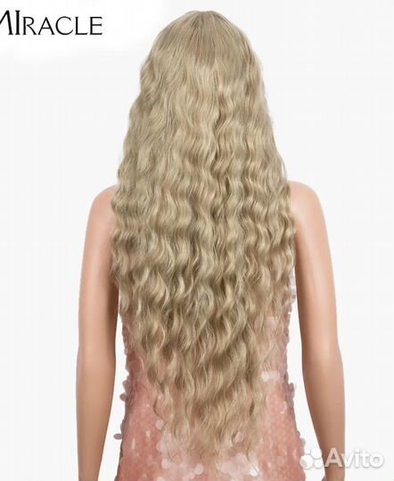 Новые парики блонд длинные, лейсфронт