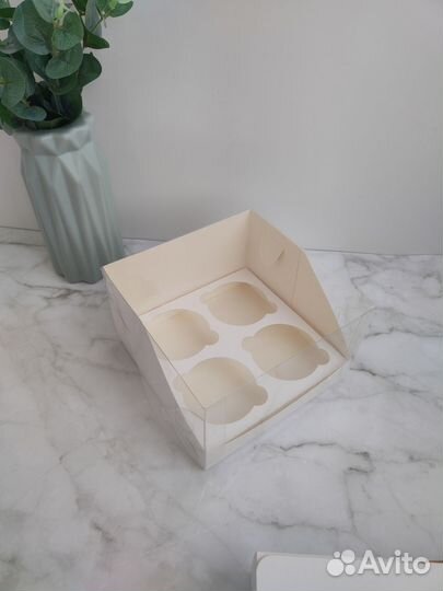 Коробка для десерта эскимо рулет макаронс пряников