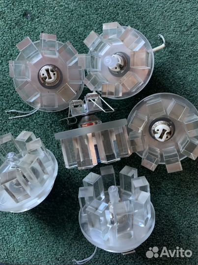 Светильники потолочные Кристалл б у