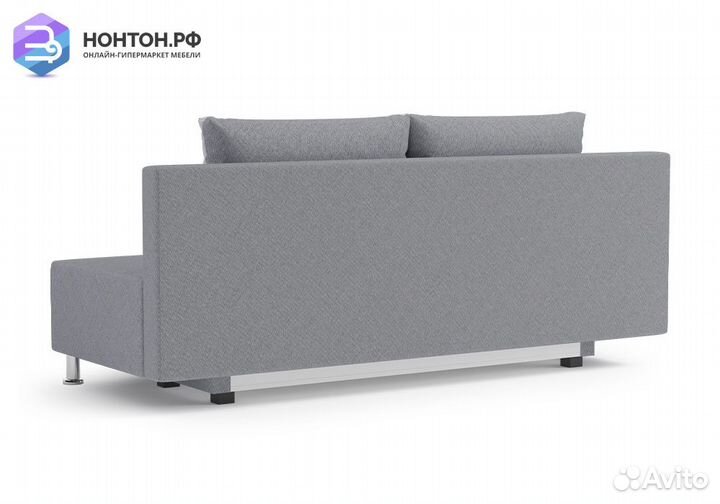 Диван еврокнижка Канна светло-серый