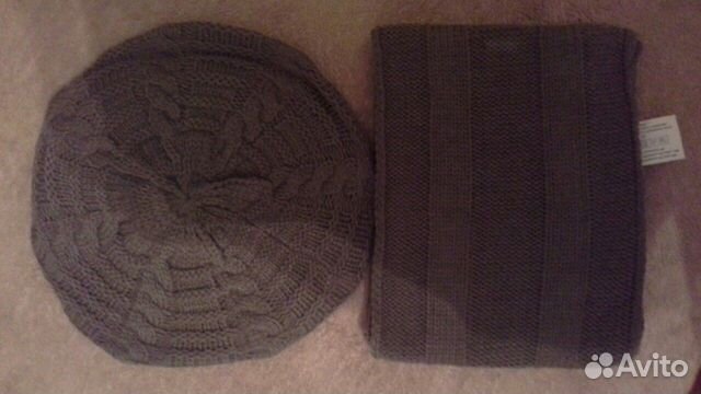 Комплект осень-весна:Берет+Шарф новый