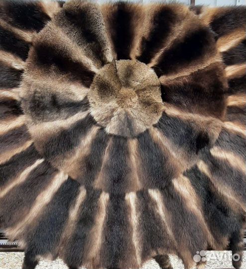 Ковер из шкуры волка лисы
