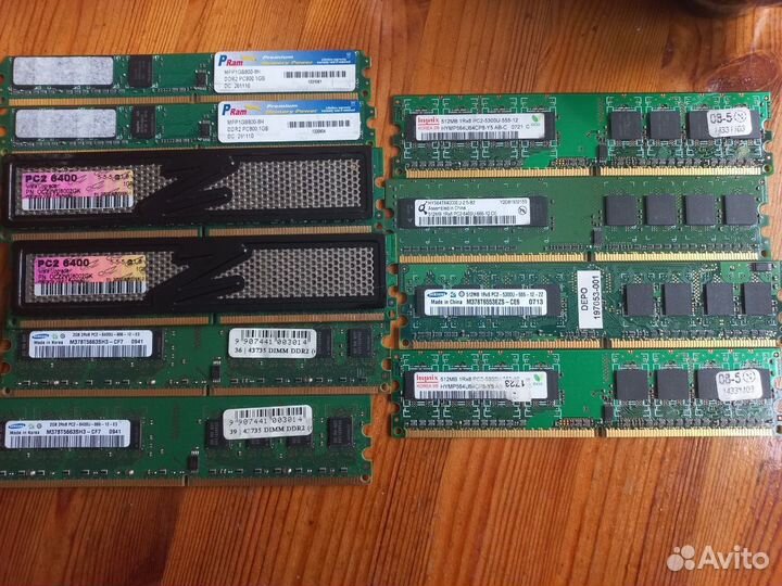 Оперативная память DDR 2 512/1/2 гб