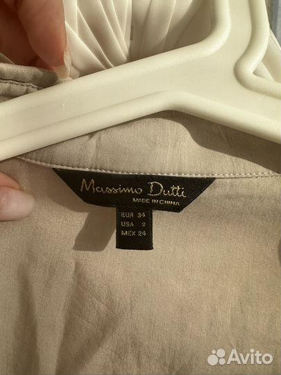 Рубашка Massimo dutti, шелк XS