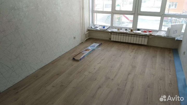 Поклейка обоев, укладка ламината, кварцвинила