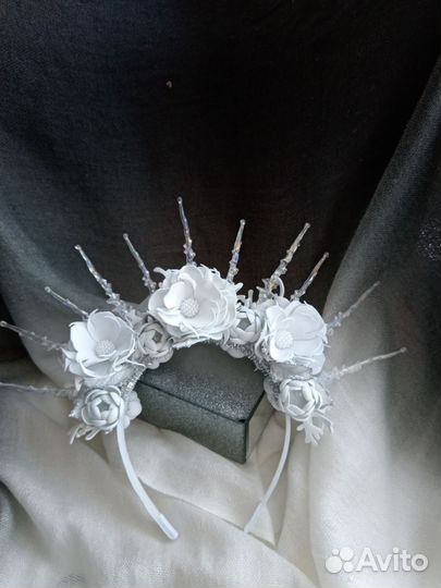 Ободок корона Снежной королевы