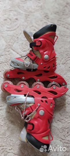 Роликовые коньки детские раздвижные 33-37