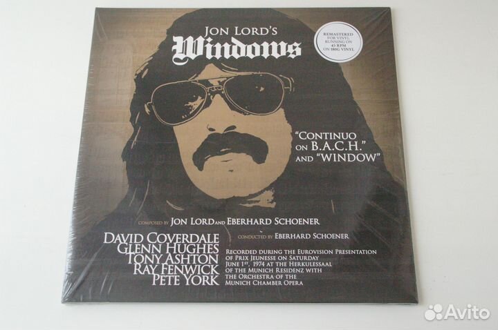 Виниловые пластинки Jon Lord Windows 2LP new 1974