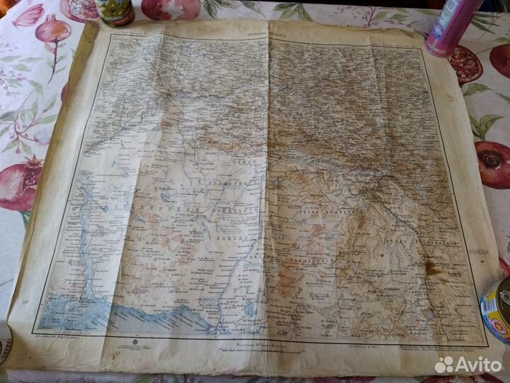 Карта азиатской России 1917