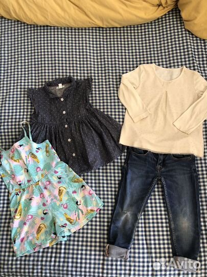 Вещи летние на девочку пакетом 98 104