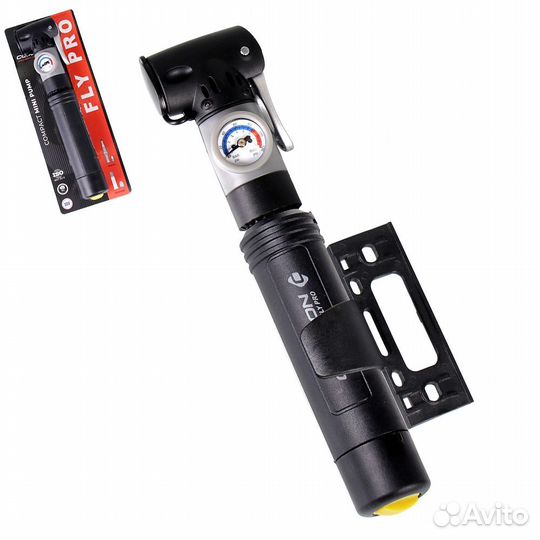 Велонасос comiron FLY PRO с манометром, литой супе