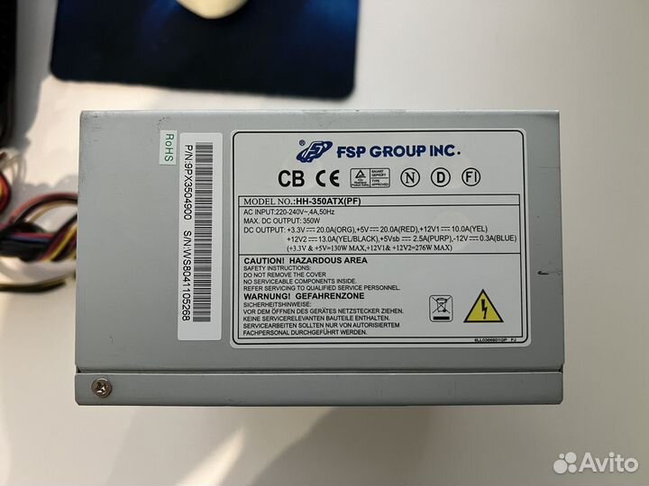 Блок питания fsp 350 w