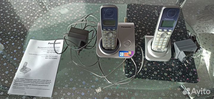 Радиотелефон dect Panasonic с двумя трубками