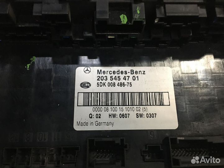 Sam блок предохранителей задний mercedes W203 W209